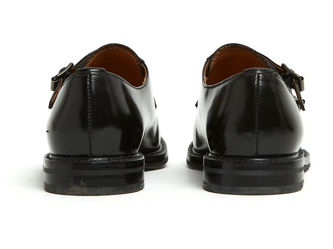 Church's Churchs Richelieu Lora EU38 Schwarze Leder Monk Strap Slipper UK5 US7.5 - Ansicht 4