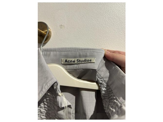ACNE STUDIOS Top T.FR 34 Cotone Grigio - vista 7