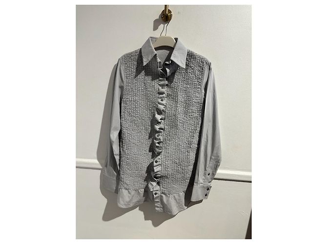 ACNE STUDIOS Top T.FR 34 Cotone Grigio - vista 9