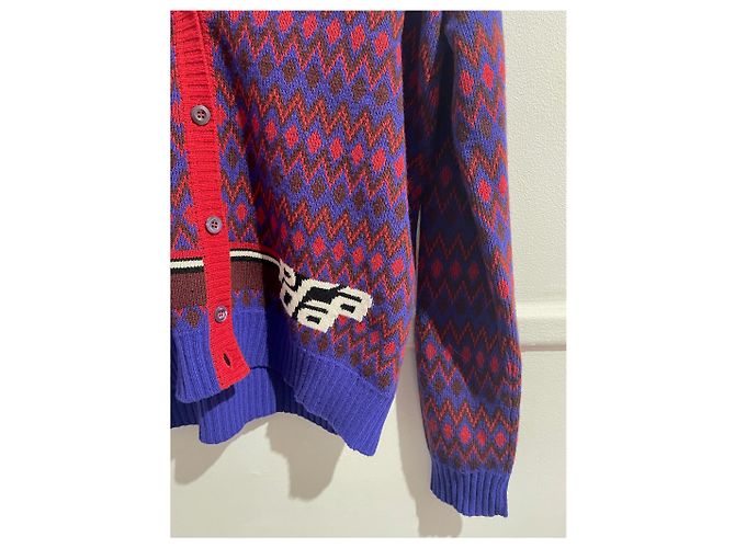 PRADA Strick T.International XS Wolle Blau - Ansicht 3
