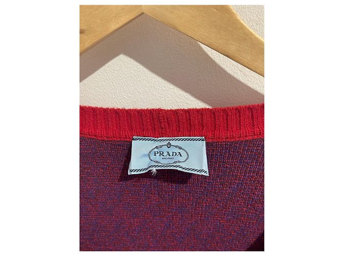PRADA Strick T.International XS Wolle Blau - Ansicht 4
