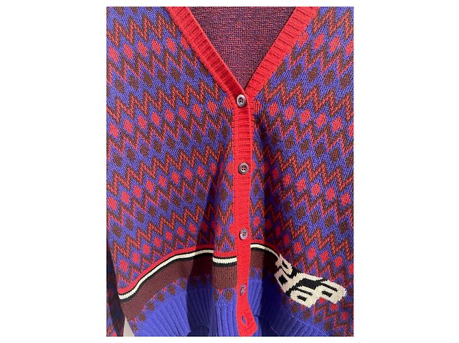 PRADA Strick T.International XS Wolle Blau - Ansicht 5