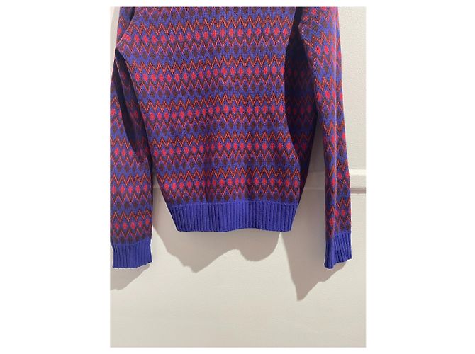 PRADA Strick T.International XS Wolle Blau - Ansicht 6