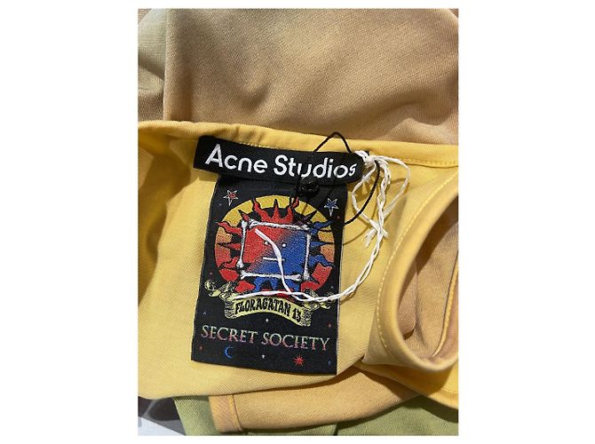 ACNE STUDIOS Vestidos T.Internacional XS Algodón Amarillo - vista 4