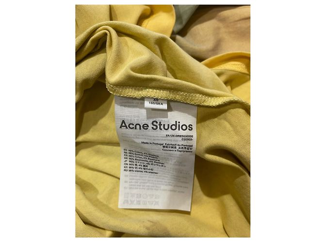ACNE STUDIOS Vestidos T.Internacional XS Algodón Amarillo - vista 5