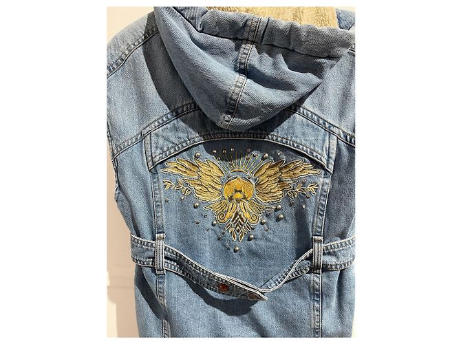 ISABEL MARANT ETOILE Chaquetas T.FR 36 Algodón Azul - vista 3