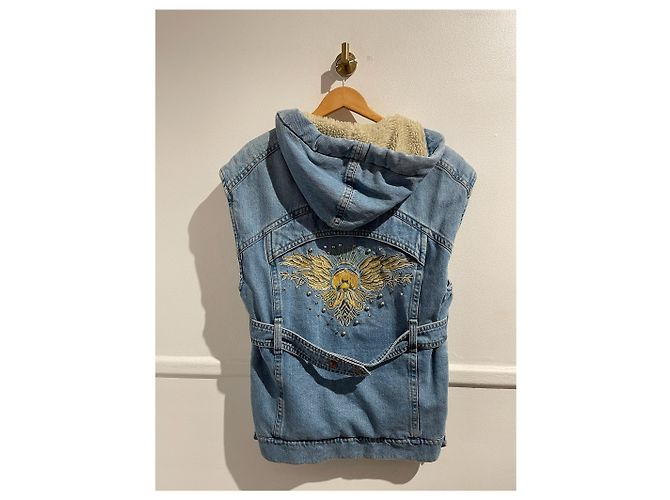 ISABEL MARANT ETOILE Chaquetas T.FR 36 Algodón Azul - vista 4