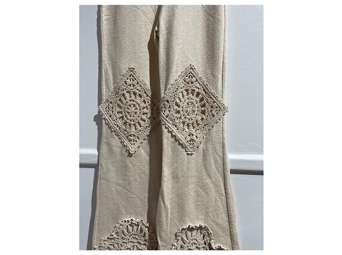 ACNE STUDIOS Pantalones T.International XS Algodón Beige - vista 2