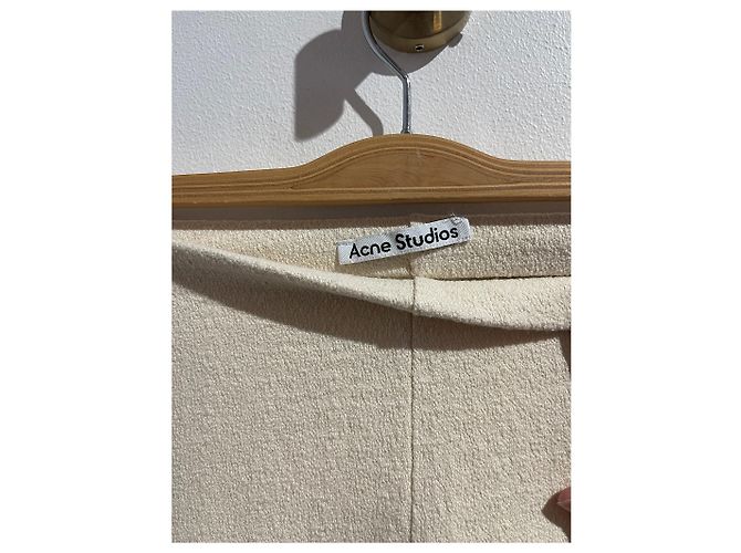 ACNE STUDIOS Pantalones T.International XS Algodón Beige - vista 3