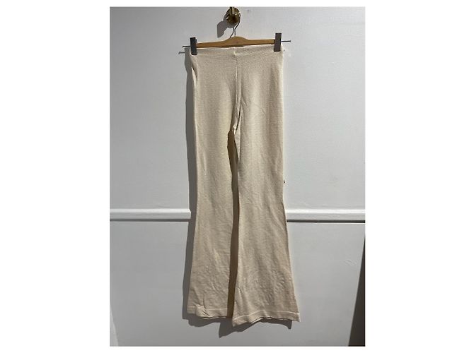 ACNE STUDIOS Pantalones T.International XS Algodón Beige - vista 4