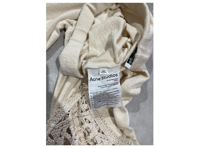 ACNE STUDIOS Pantalones T.International XS Algodón Beige - vista 6