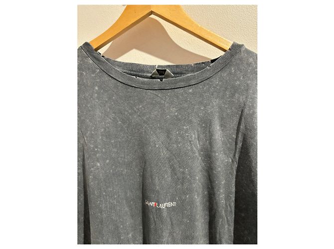 SAINT LAURENT Tops T.Internacional S Algodón Gris - vista 2