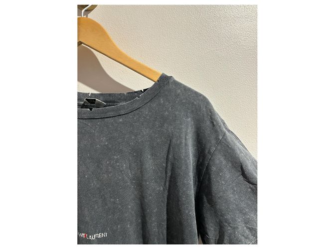 SAINT LAURENT Tops T.Internacional S Algodón Gris - vista 6
