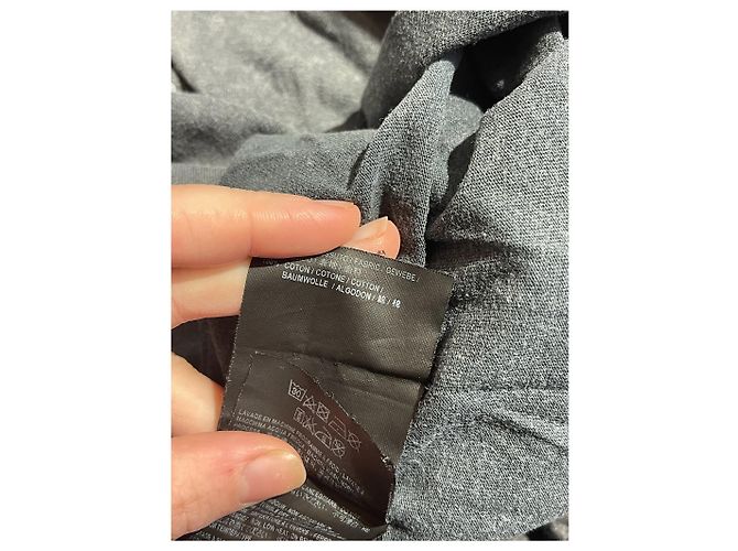 SAINT LAURENT Tops T.Internacional S Algodón Gris - vista 7