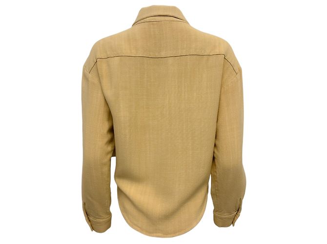 Weizen-Krawattenbluse von Rosie Assoulin Golden - Ansicht 3