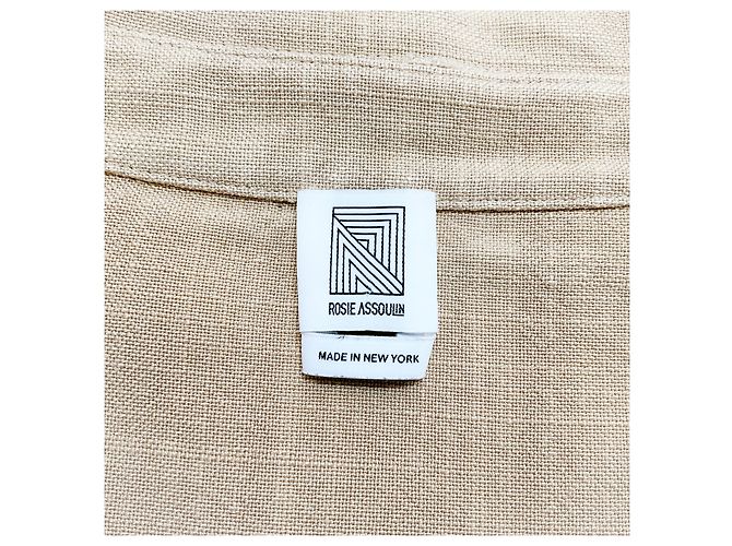 Weizen-Krawattenbluse von Rosie Assoulin Golden - Ansicht 4