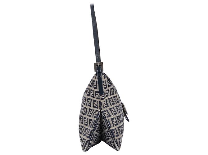 Borse FENDI T. Tessuto Blu - vista 4