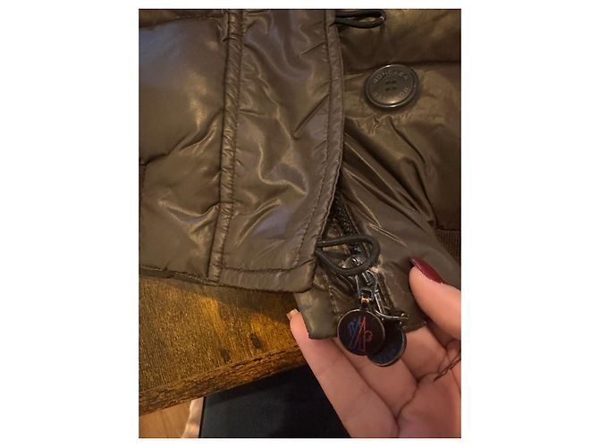 Chaqueta Moncler de Plumas Marrón con Piel Castaño - vista 10