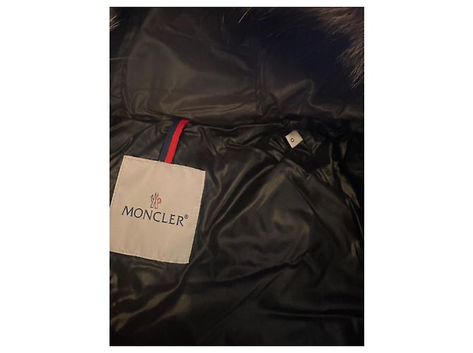 Chaqueta Moncler de Plumas Marrón con Piel Castaño - vista 4