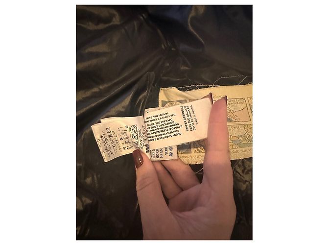 Chaqueta Moncler de Plumas Marrón con Piel Castaño - vista 7