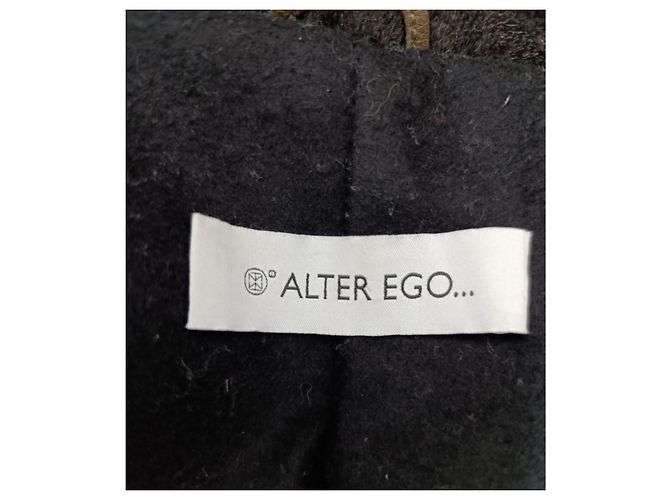Autre Marque Graue Schaflederjacke - Ansicht 3