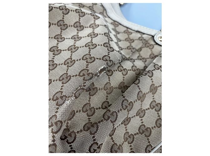 Borsa Tote Gucci Sukey GG in Tela Beige - vista 10