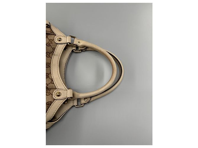 Borsa Tote Gucci Sukey GG in Tela Beige - vista 11