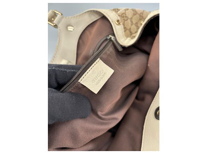 Borsa Tote Gucci Sukey GG in Tela Beige - vista 15