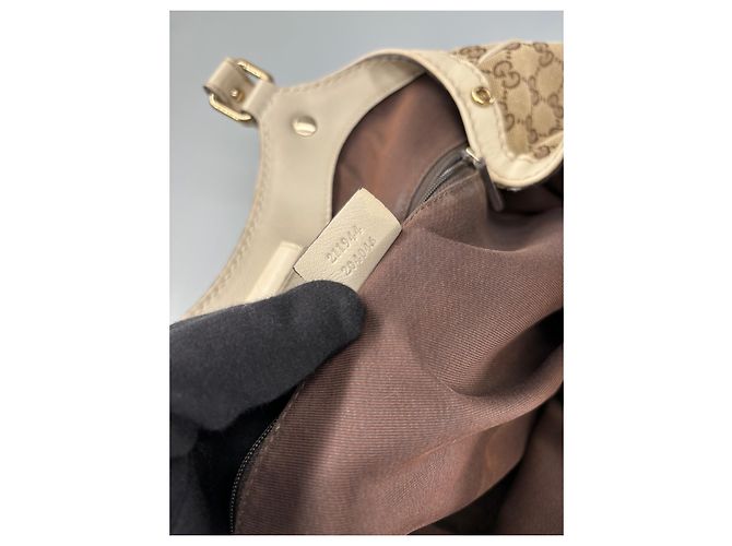 Borsa Tote Gucci Sukey GG in Tela Beige - vista 16