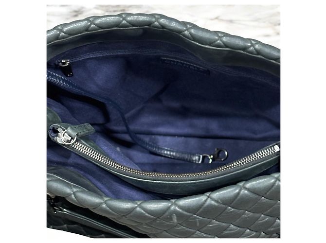 Borsa CHANEL Matelassé Interno Nero/Porpora - vista 12