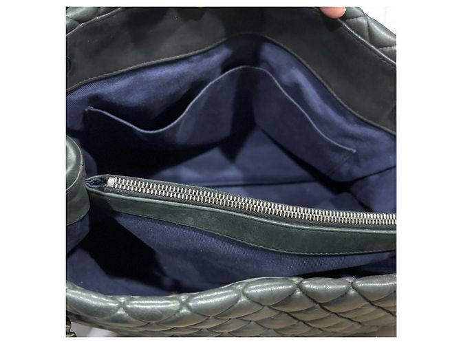 Borsa CHANEL Matelassé Interno Nero/Porpora - vista 13