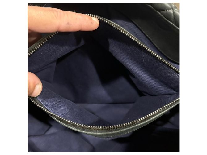 Borsa CHANEL Matelassé Interno Nero/Porpora - vista 14