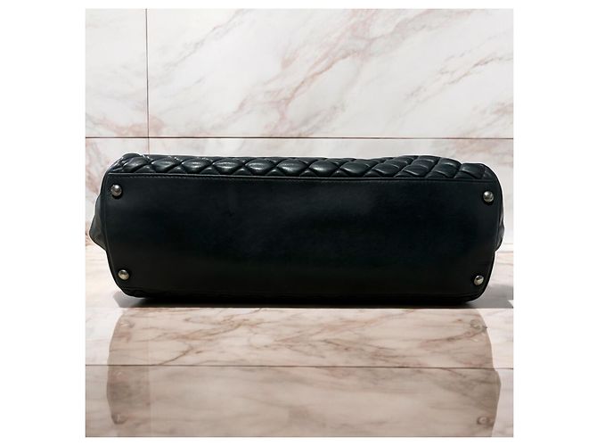 Borsa CHANEL Matelassé Interno Nero/Porpora - vista 16