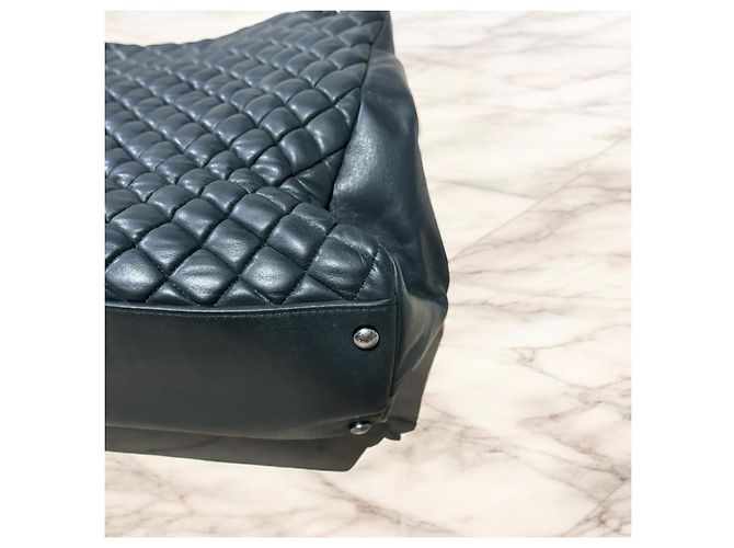 Borsa CHANEL Matelassé Interno Nero/Porpora - vista 17