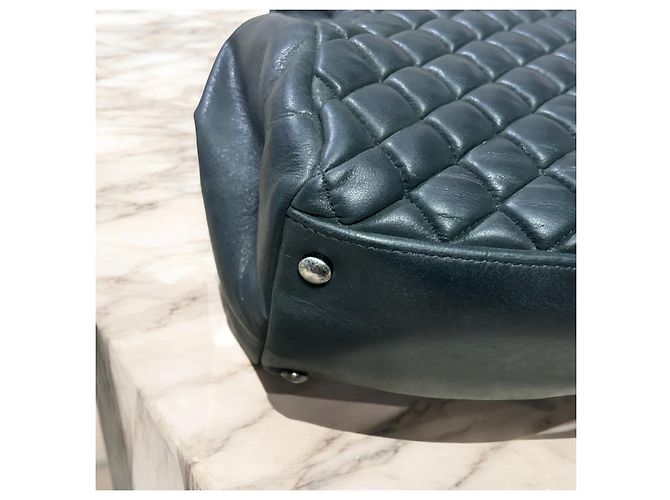 Borsa CHANEL Matelassé Interno Nero/Porpora - vista 18