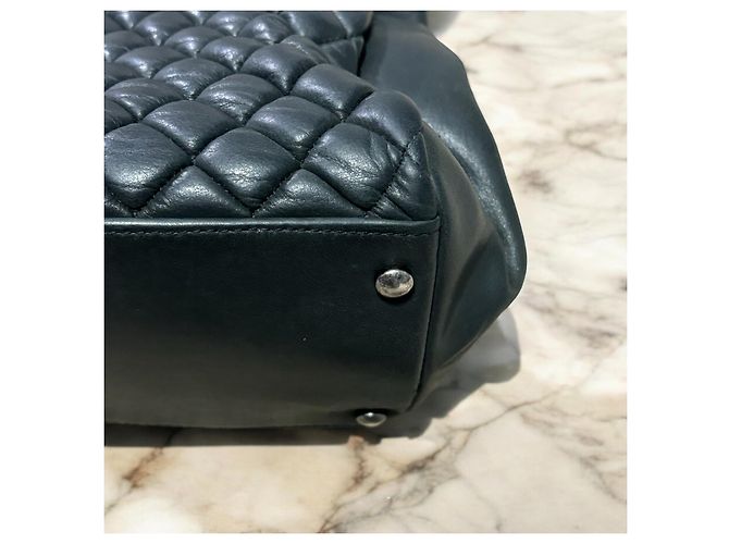 Borsa CHANEL Matelassé Interno Nero/Porpora - vista 19