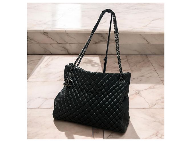 Borsa CHANEL Matelassé Interno Nero/Porpora - vista 3