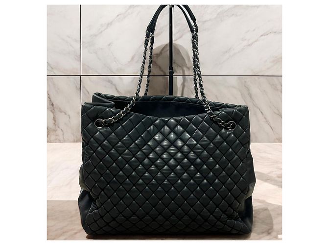 Borsa CHANEL Matelassé Interno Nero/Porpora - vista 6