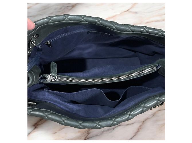 Borsa CHANEL Matelassé Interno Nero/Porpora - vista 9