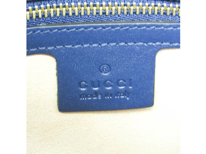 Borsa in pelle Guccissima da donna Blu - vista 12