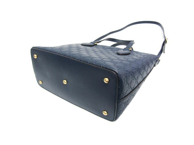 Borsa in pelle Guccissima da donna Blu - vista 2