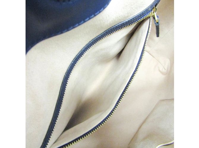 Borsa in pelle Guccissima da donna Blu - vista 9