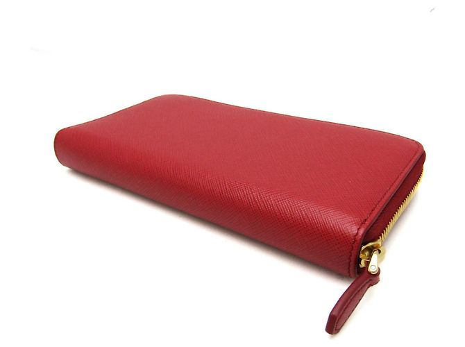 Damen Leder Langbörse Prada Saffiano SHINE 1ML506 Rot - Ansicht 2