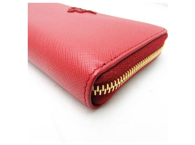 Damen Leder Langbörse Prada Saffiano SHINE 1ML506 Rot - Ansicht 5