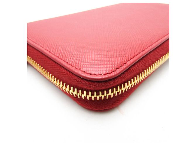 Damen Leder Langbörse Prada Saffiano SHINE 1ML506 Rot - Ansicht 6