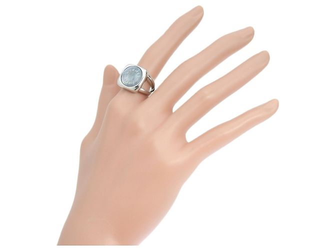 Hermès Hermes Silber- und Muschelring - Ansicht 2