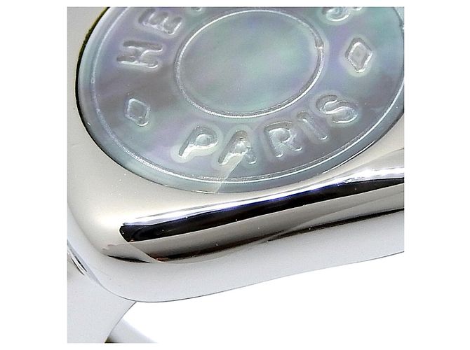 Hermès Hermes Silber- und Muschelring - Ansicht 4