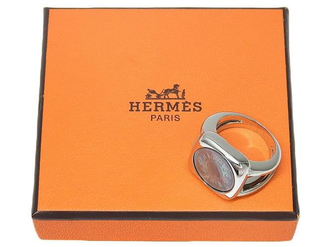 Hermès Hermes Silber- und Muschelring - Ansicht 6