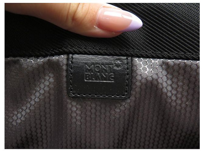 NEUE MONTBLANC MY NIGHTFLIGHT 118245 SCHWARZE REISETASCHE MIT SCHULTERGURT - Ansicht 10
