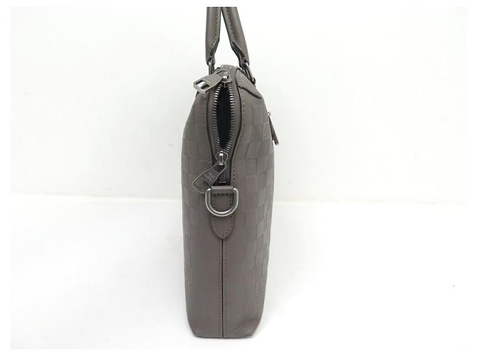 BORSA LOUIS VUITTON PORTADOCUMENTI JOUR IN PELLE DAMIER INFINI A TRACOLLA Taupe - vista 4